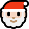 Santa Claus - Light emoji on Microsoft